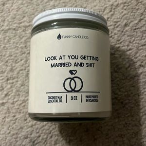 Look At You Getting Married and Sh*t Funny Candle (Engagement, Wedding)
